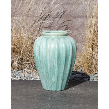 One of a Kind FNT3487 Ceramic Vase Complete Fountain Kit Vase Fountain Blue Thumb